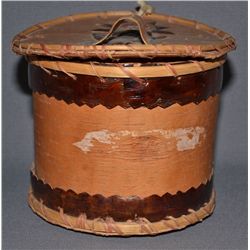 CHIPPEWA LIDDED BASKET