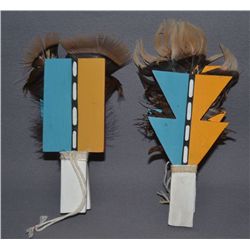 FOUR HOPI DANCE WANDS
