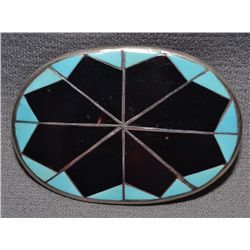 ZUNI SILVER BELT BUCKLE