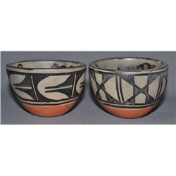 TWO SANTO DOMINGO POTTERY BOWLS