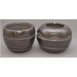 TWO SANTA CLARA POTTERY BOWLS