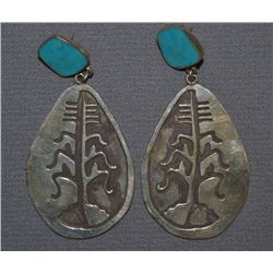 NAVAJO SILVER EARRINGS