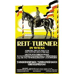 ADVERTISING HORSE POSTER - REIT-TURNIER IN WILNA…