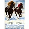 Image 1 : ADVERTISING HORSE POSTER ST MORITZ - ST. MORITZ…