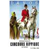Image 1 : ADVERTISING HORSE POSTER DAVOS - DAVOS CONCOURS HIPPIQUE…