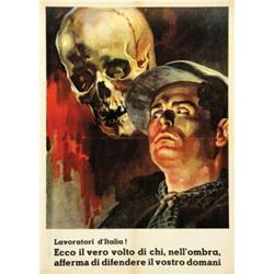 ITALIAN POLITICAL ADVERTISING POSTER - LOTTO DI N. 2 LOCANDINE CON SOGGETTO LAVORATORI…