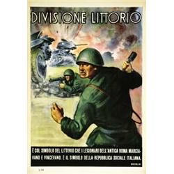 ITALIAN POLITICAL ADVERTISING POSTER - DIVISIONE LITTORIO…