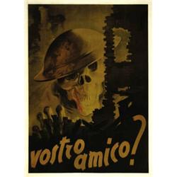 ITALIAN POLITICAL ADVERTISING POSTER - VOSTRO AMICO?…