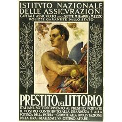 LOANS ADVERTISING POSTER - PRESTITO DEL LITTORIO…