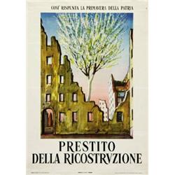 LOANS ADVERTISING POSTER - PRESTITO DELLA RICOSTRUZIONE…