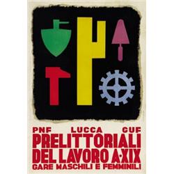 ADVERTISING POSTER - PRELITTORIALI DEL LAVORO, A XIX…