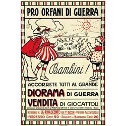 ADVERTISING POSTER - PRO ORFANI DI GUERRA ... VENDITA DI GIOCATTOLI…