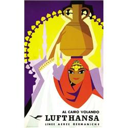 ADVERTISING AVIATION POSTER - LUFTHANSA…