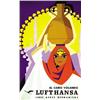 Image 1 : ADVERTISING AVIATION POSTER - LUFTHANSA…