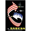 Image 1 : ADVERTISING AVIATION POSTER - SABENA LINEE AEREE…