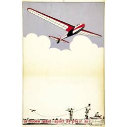 ADVERTISING AVIATION POSTER - SPORT DE PLEIN AIR…