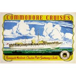 ADVERTISING NAVIGATION POSTER - COMMODORE CRUISES…