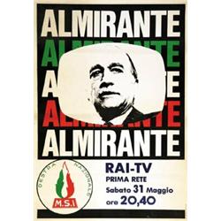 ADVERTISING POLITICAL POSTER - ALMIRANTE…