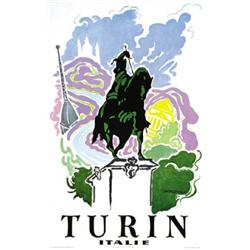 ADVERTISING TOURISM POSTER - TURIN ITALIE…