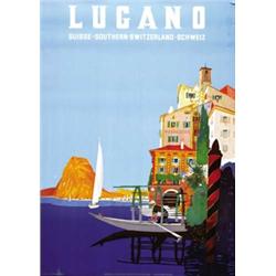 ADVERTISING TOURISM POSTER - LUGANO…