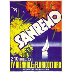 ADVERTISING TOURISM POSTER - SANREMO…