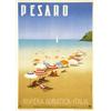 Image 1 : ADVERTISING TOURISM POSTER - PESARO RIVIERA ADRIATICA…