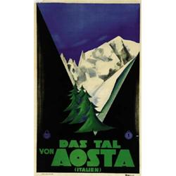 ADVERTISING TOURISM POSTER - DAS TAL VON AOSTA…