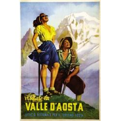 ADVERTISING TOURISM POSTER - VALLE D'AOSTA…