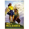 Image 1 : ADVERTISING TOURISM POSTER - VALLE D'AOSTA…