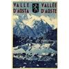 Image 1 : ADVERTISING TOURISM POSTER - VALLE D'AOSTA…