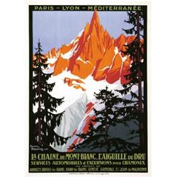 ADVERTISING TOURISM POSTER - LA CHAINE DU MONT BLANC…