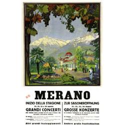 ADVERTISING TOURISM POSTER - MERANO…
