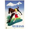 Image 1 : ADVERTISING TOURISM POSTER - MERANO…