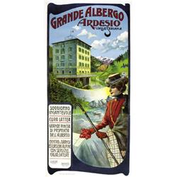 ADVERTISING TOURISM POSTER - GRANDE ALBERGO ARDESIO…