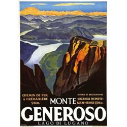 ADVERTISING TOURISM POSTER - MONTE GENEROSO…