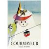 Image 1 : ADVERTISING WINTER SPORT POSTER - COURMAYEUR…