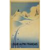 Image 1 : ADVERTISING WINTER SPORT POSTER - CLUB ALPIN FRANCAIS…