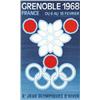Image 1 : ADVERTISING WINTER SPORT POSTER - GRENOBLE 1968…