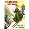 Image 1 : ADVERTISING WINTER SPORT POSTER - CHAMONIX MONT-BLANC…