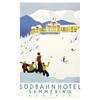 Image 1 : ADVERTISING WINTER SPORT POSTER - SUDBAHNHOTEL…