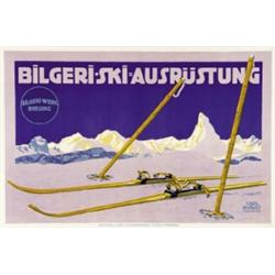 ADVERTISING WINTER SPORT POSTER - BILGERI-SKI…