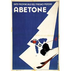 ADVERTISING WINTER SPORT POSTER - ABETONE…