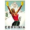 Image 1 : ADVERTISING WINTER SPORT POSTER - CERVINIA…