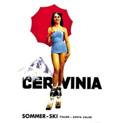ADVERTISING WINTER SPORT POSTER - CERVINIA…