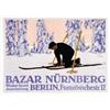 Image 1 : ADVERTISING WINTER SPORT POSTER - BAZAR NURNBERG…
