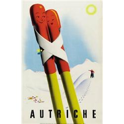 ADVERTISING WINTER SPORT POSTER - AUTRICHE…