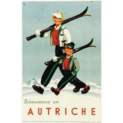 ADVERTISING WINTER SPORT POSTER - AUTRICHE…