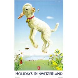 ADVERTISING TOURISM POSTER - HOLIDAYS IN SWITZERLAND…