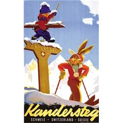 ADVERTISING TOURISM POSTER - KANDERSTEG…