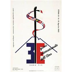 ADVERTISING TOURISM POSTER - 3 GIORNI INTERNAZIONALI DELL'ETNA…